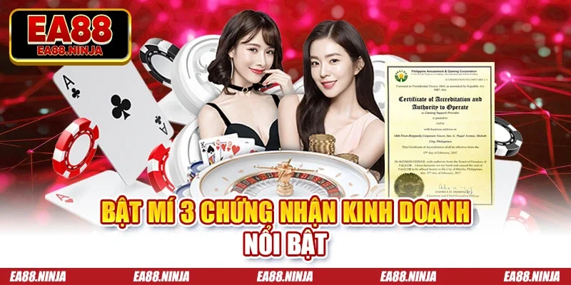 Bật mí 3 chứng nhận kinh doanh nổi bật